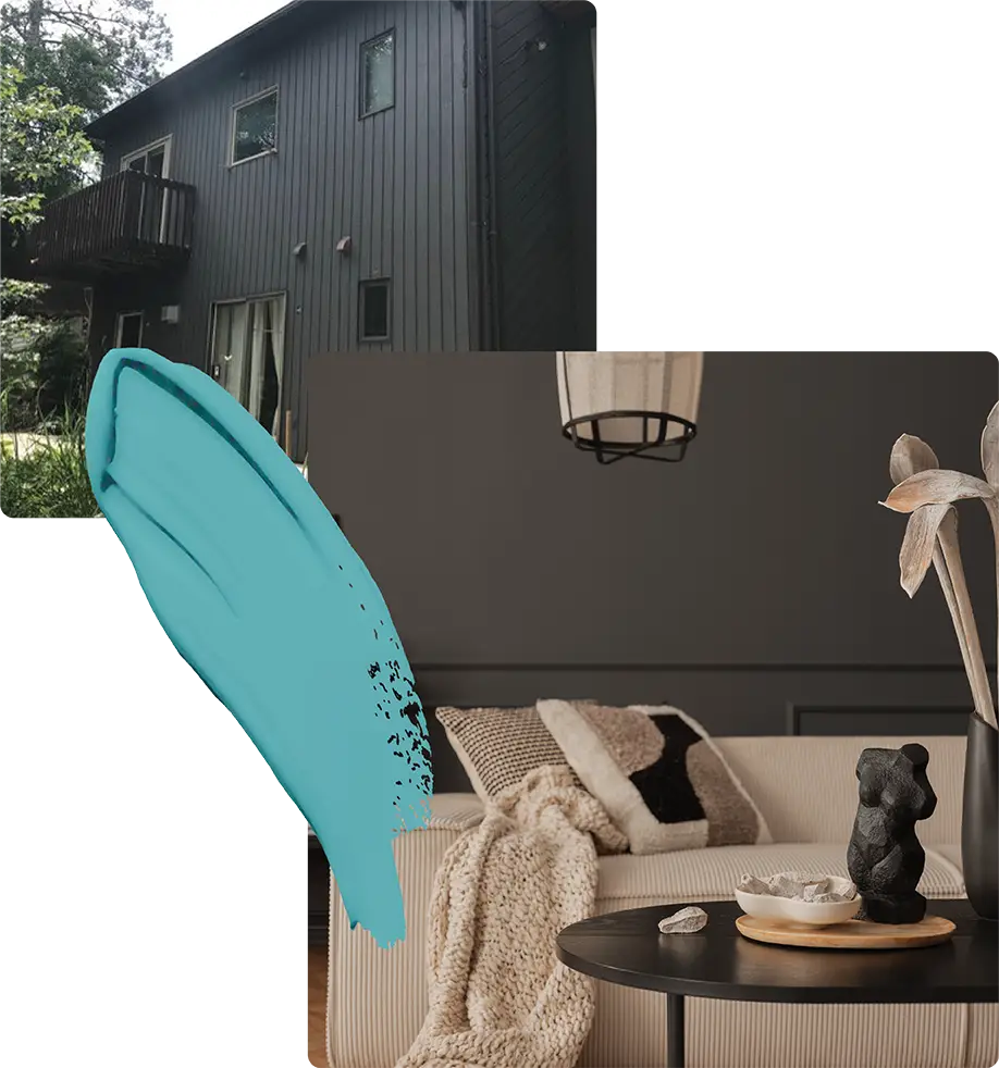 Residential interior and exterior painting services.